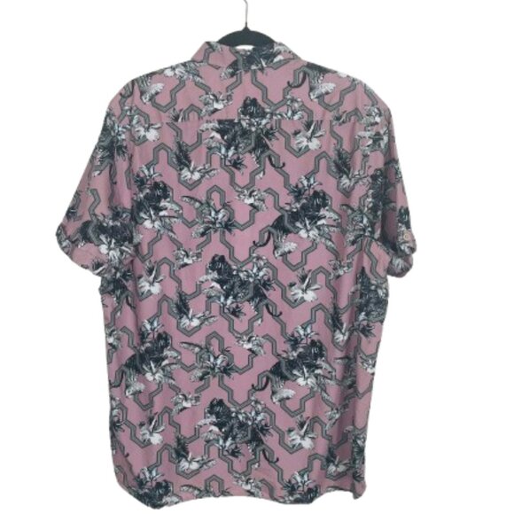 Ted Baker London Men's Stefan Tiger Mash Up Slim Fit Short Sleeve Shirt 6/XXL - Picture 7 of 10
